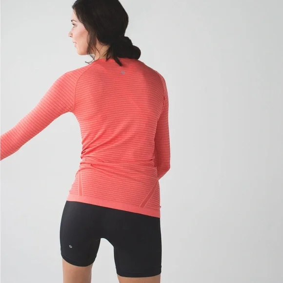 Lululemon  swiftly tech Coral Long Sleeve Top - Picture 4 of 16